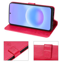 Handy Tasche für Samsung Galaxy A57 Hülle Handyhülle Klapphülle Wallet Case Rot