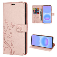 Handy Tasche für Samsung Galaxy A57 Hülle Handyhülle Klapphülle Wallet Case Rosegold
