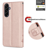 Handy Tasche für Samsung Galaxy A57 Hülle Handyhülle Klapphülle Wallet Case Rosegold