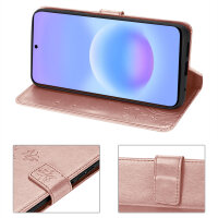 Handy Tasche für Samsung Galaxy A57 Hülle Handyhülle Klapphülle Wallet Case Rosegold