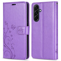 Handy Tasche für Samsung Galaxy A57 Hülle Handyhülle Klapphülle Wallet Case Lila