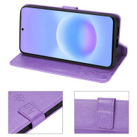 Handy Tasche für Samsung Galaxy A57 Hülle Handyhülle Klapphülle Wallet Case Lila