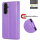 Handy Tasche für Samsung Galaxy A57 Hülle Handyhülle Klapphülle Wallet Case Lila
