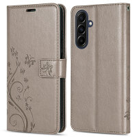 Handy Tasche für Samsung Galaxy A57 Hülle Handyhülle Klapphülle Wallet Case Grau