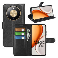 Wallet Case für Huawei Honor Magic 8 Lite Schwarz