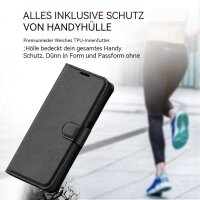 Wallet Case für Huawei Honor Magic 8 Lite Schwarz