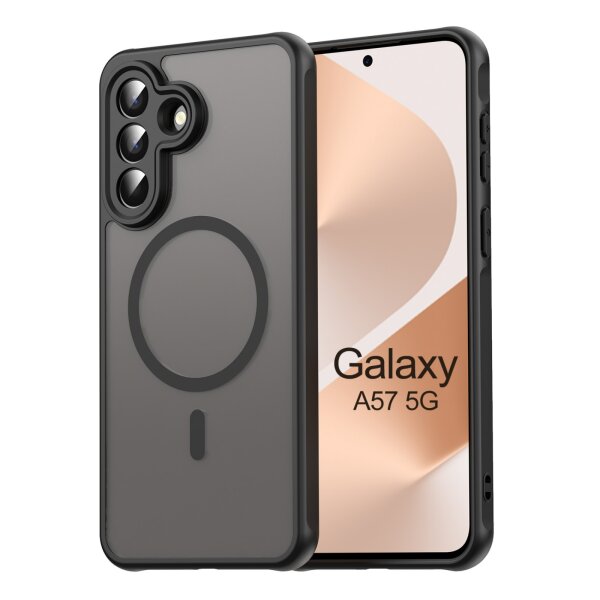 Handyhülle für Samsung Galaxy A57 Magnet Case Schutzhülle Kratzfest in Schwarz
