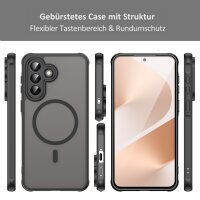 Handyhülle für Samsung Galaxy A57 Magnet Case Schutzhülle Kratzfest in Schwarz