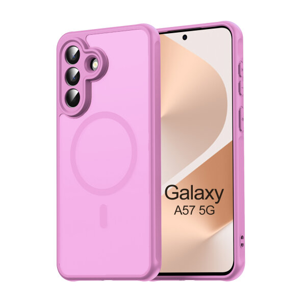Handyhülle für Samsung Galaxy A57 Magnet Case Schutzhülle Kratzfest in Pink