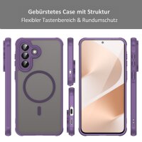 Handyhülle für Samsung Galaxy A57 Magnet Case Schutzhülle Kratzfest in Lila