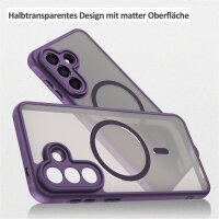 Handyhülle für Samsung Galaxy A57 Magnet Case Schutzhülle Kratzfest in Lila