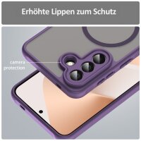 Handyhülle für Samsung Galaxy A57 Magnet Case Schutzhülle Kratzfest in Lila