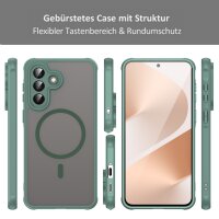 Handyhülle für Samsung Galaxy A57 Magnet Case Schutzhülle Kratzfest in Grün