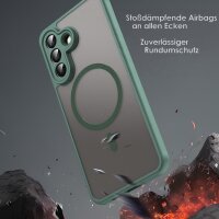 Handyhülle für Samsung Galaxy A57 Magnet Case Schutzhülle Kratzfest in Grün