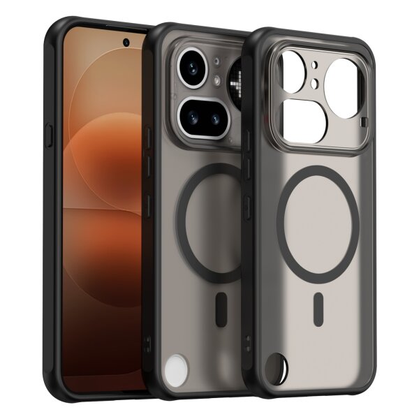 Matte Case Magsafe Hülle für Nothing Phone 4A Pro Schutzhülle Kratzfest Schwarz