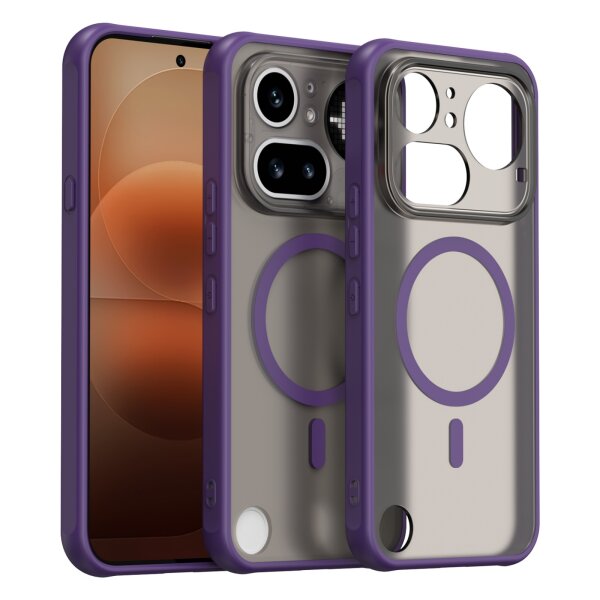 Matte Case Magsafe Hülle für Nothing Phone 4A Pro Schutzhülle Kratzfest Lila