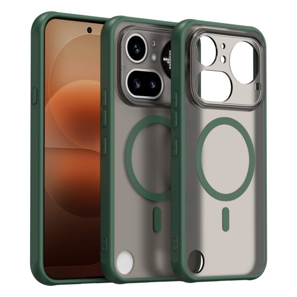 Matte Case Magsafe Hülle für Nothing Phone 4A Pro Schutzhülle Kratzfest Grün