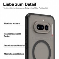 Matte Case Magsafe Hülle für Nothing Phone 4A Schutzhülle Kratzfest Schwarz