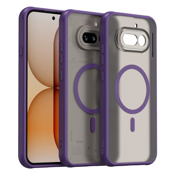 Matte Case Magsafe Hülle für Nothing Phone 4A Schutzhülle Kratzfest Lila