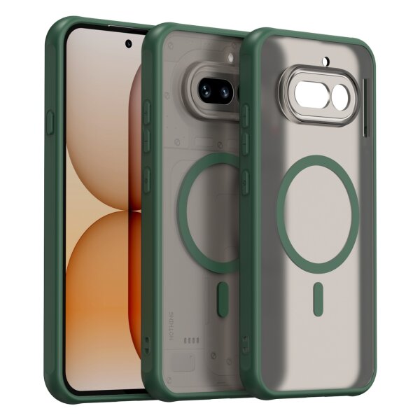 Matte Case Magsafe Hülle für Nothing Phone 4A Schutzhülle Kratzfest Grün