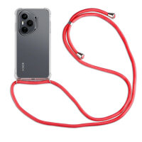 Handykette für Honor 400 Pro Handyhülle mit Band Case Hülle mit Kordel Handy Tasche Rot