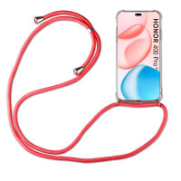 Handykette für Honor 400 Pro Handyhülle mit Band Case Hülle mit Kordel Handy Tasche Rot