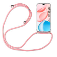 Handykette für Honor 400 Pro Handyhülle mit Band Case Hülle mit Kordel Handy Tasche Rosa