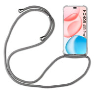 Handykette für Honor 400 Pro Handyhülle mit Band Case Hülle mit Kordel Handy Tasche Grau