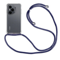 Handykette für Honor 400 Pro Handyhülle mit Band Case Hülle mit Kordel Handy Tasche Blau