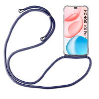 Handykette für Honor 400 Pro Handyhülle mit Band Case Hülle mit Kordel Handy Tasche Blau