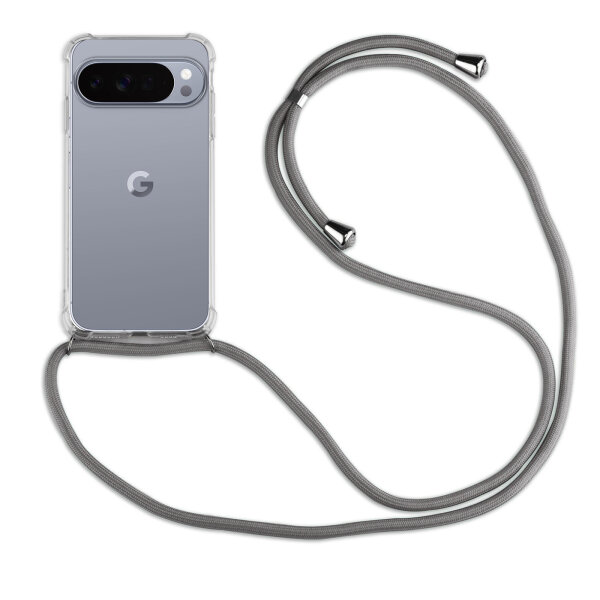Handykette für Google Pixel 10 Pro XL Handyhülle mit Band Hülle Kordel in Grau