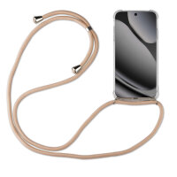 Handykette für Google Pixel 10 / 10 Pro Handyhülle mit Band Hülle Kordel in Beige / Braun