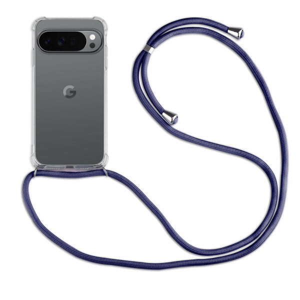 Handykette für Google Pixel 10 / 10 Pro Handyhülle mit Band Hülle Kordel in Blau