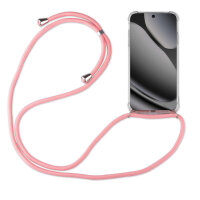 Handykette für Google Pixel 10 / 10 Pro Handyhülle mit Band Hülle Kordel in Rosa