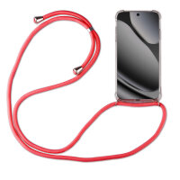 Handykette für Google Pixel 10 / 10 Pro Handyhülle mit Band Hülle Kordel in Rot