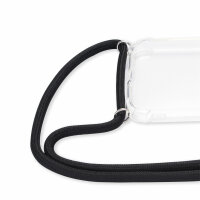 Handykette für Google Pixel 10 / 10 Pro Handyhülle mit Band Hülle Kordel in Schwarz