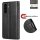 Handy Tasche für Samsung Galaxy A37 / A36 Hülle Handyhülle Klapphülle Wallet Case Schwarz