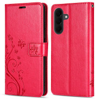 Handy Tasche für Samsung Galaxy A37 / A36 Hülle Handyhülle Klapphülle Wallet Case Rot