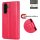 Handy Tasche für Samsung Galaxy A37 / A36 Hülle Handyhülle Klapphülle Wallet Case Rot