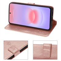 Handy Tasche für Samsung Galaxy A37 / A36 Hülle Handyhülle Klapphülle Wallet Case Rosegold