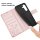 Handy Tasche für Samsung Galaxy A37 / A36 Hülle Handyhülle Klapphülle Wallet Case Rosegold