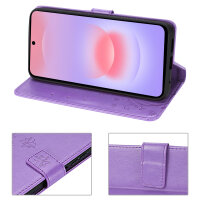 Handy Tasche für Samsung Galaxy A37 / A36 Hülle Handyhülle Klapphülle Wallet Case Lila