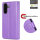 Handy Tasche für Samsung Galaxy A37 / A36 Hülle Handyhülle Klapphülle Wallet Case Lila