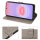 Handy Tasche für Samsung Galaxy A37 / A36 Hülle Handyhülle Klapphülle Wallet Case Grau