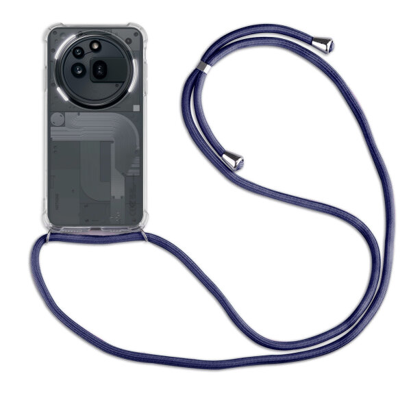 Handykette für Nothing Phone (3A) Pro Handyhülle mit Band Hülle Kordel in Blau