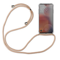 Handykette für Nothing Phone (3A) Pro Handyhülle mit Band Hülle Kordel in Beige / Braun