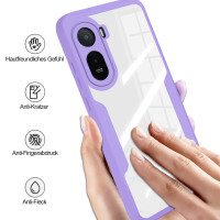 360° Grad Hülle für Xiaomi Redmi A7 Pro Rundum vollschutz Integriertem Displayschutz Lila