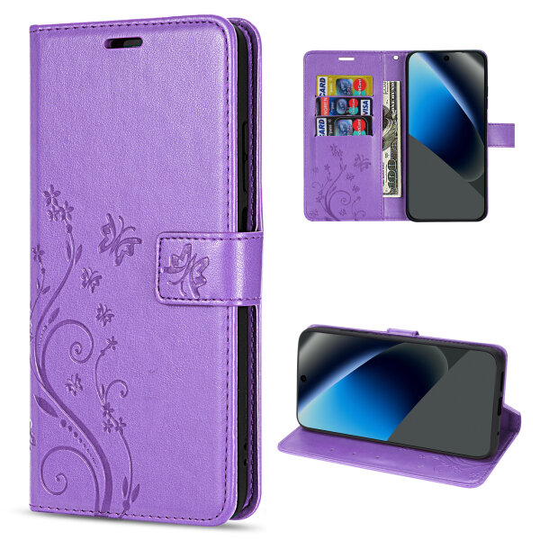 Hülle für Google Pixel 10A Handyhülle Klapphülle Handy Tasche Etui Pixel 10A Lila