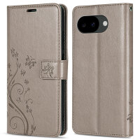 Hülle für Google Pixel 10A Handyhülle Klapphülle Handy Tasche Etui Pixel 10A Grau