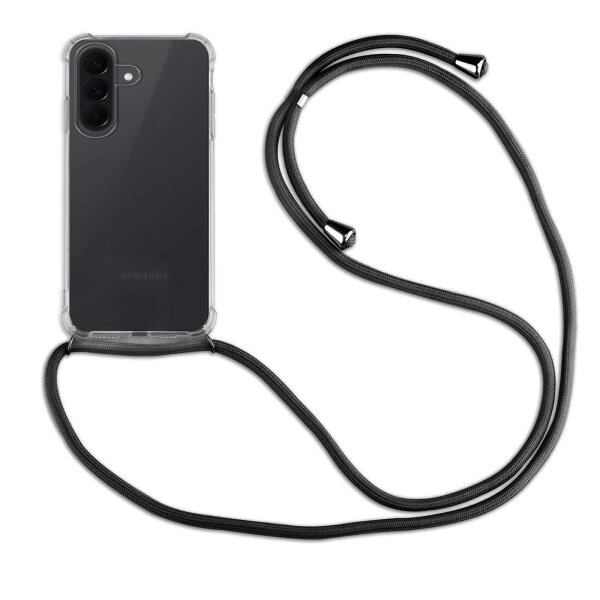 Betterfon Handykette für Samsung Galaxy A37 Hülle mit Kordel zum Umhängen in Schwarz